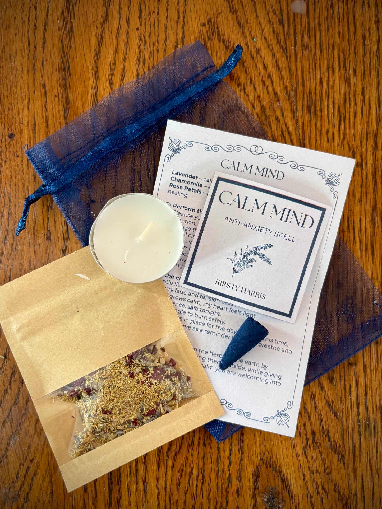 Calm Mind Spell Kit
