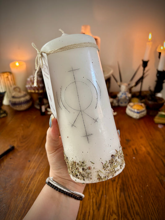 Small Shield Protection Candle
