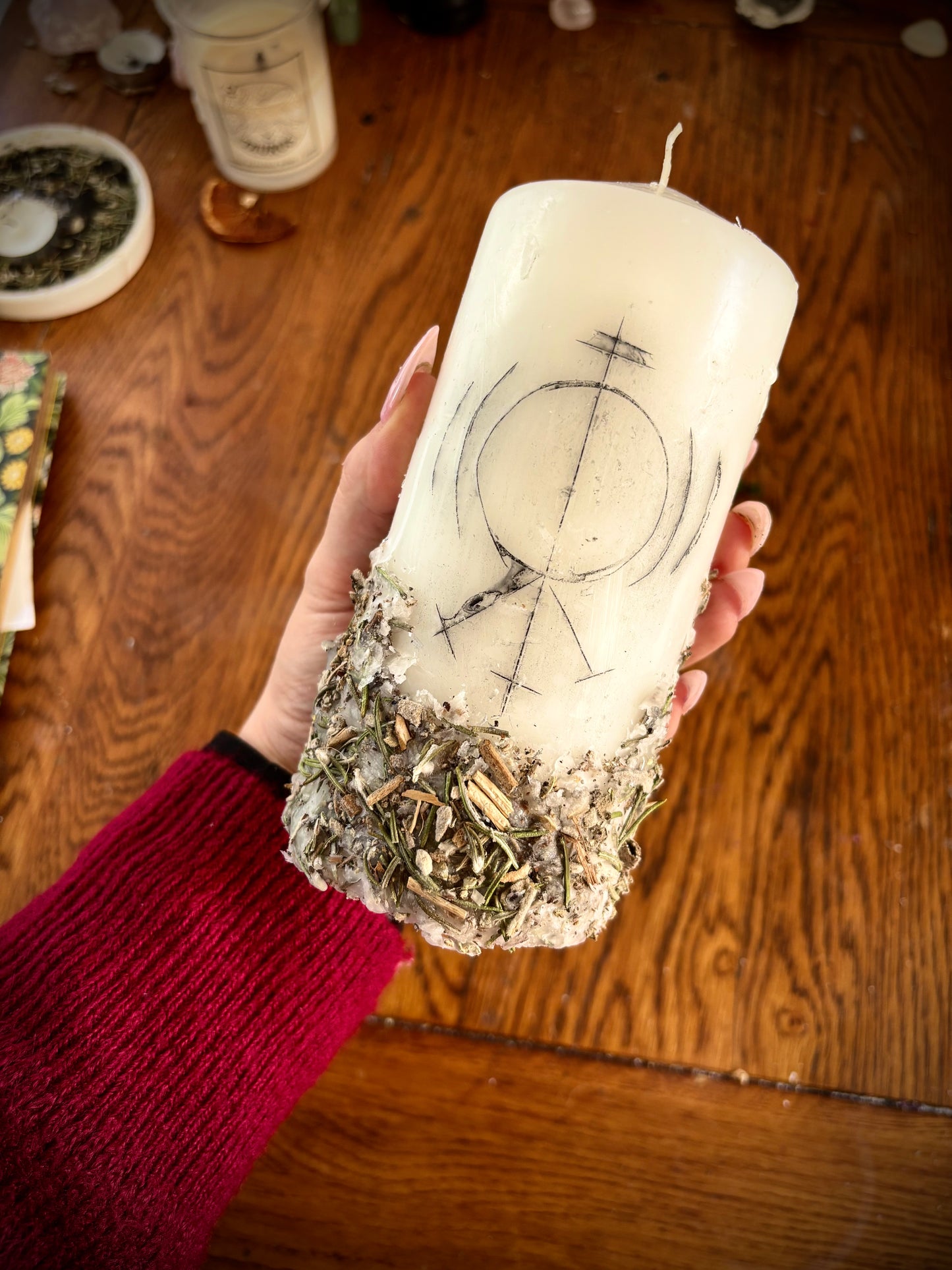 Small Shield Protection Candle