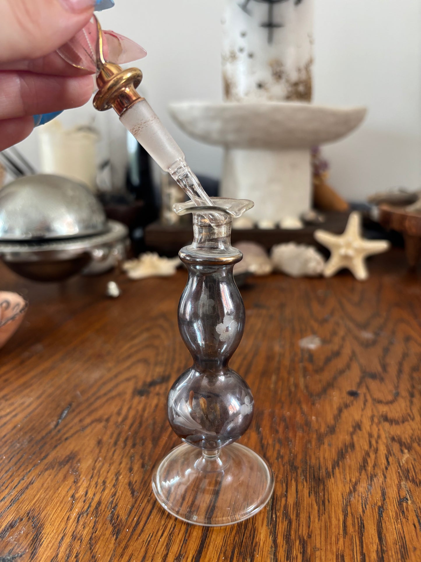 Vintage Glass Apothecary Bottle